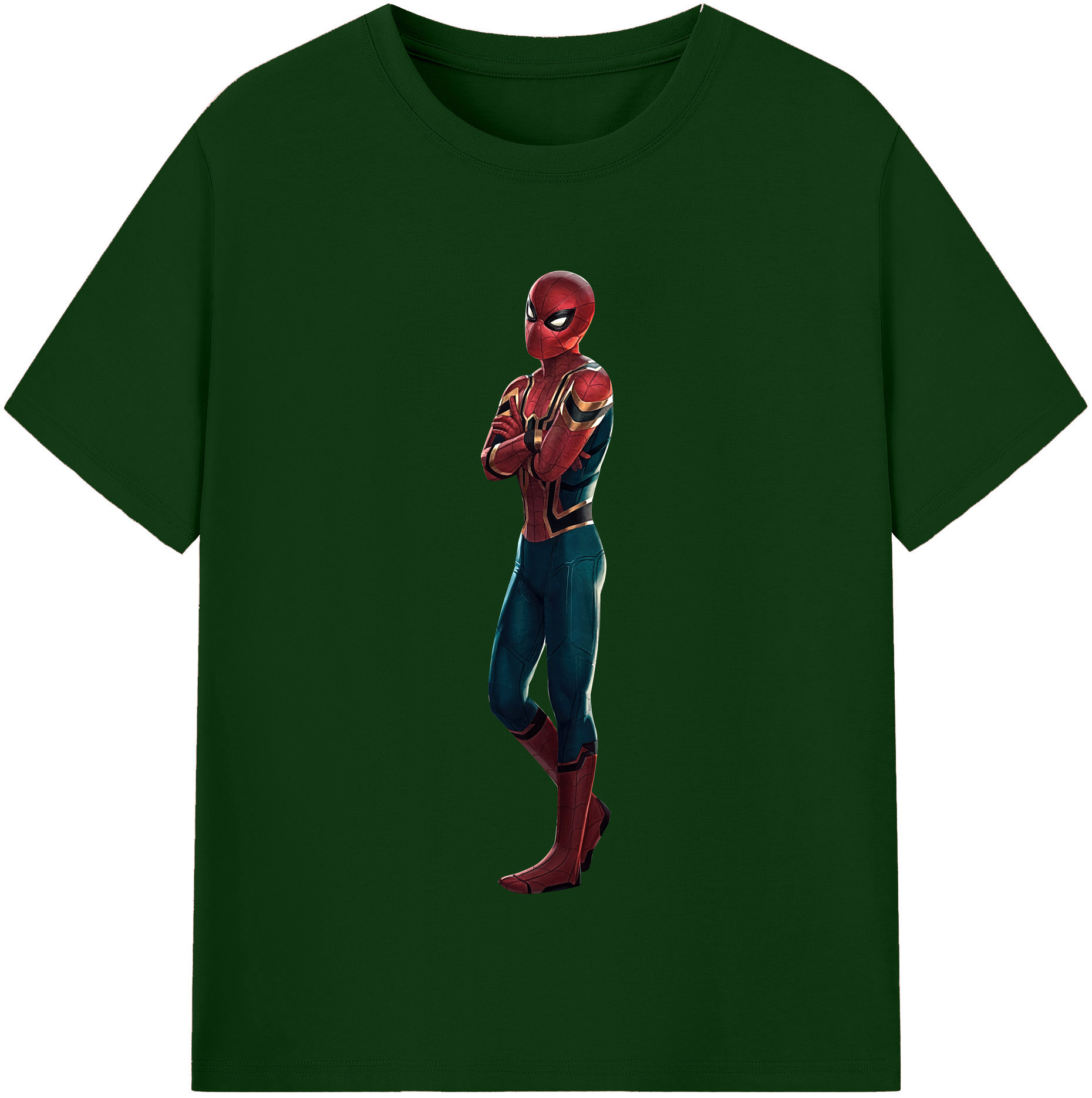 （画像用） Spider Man スパイダーマン 綿100％半袖Tシャツ（フロントプリント）